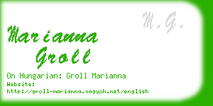 marianna groll business card